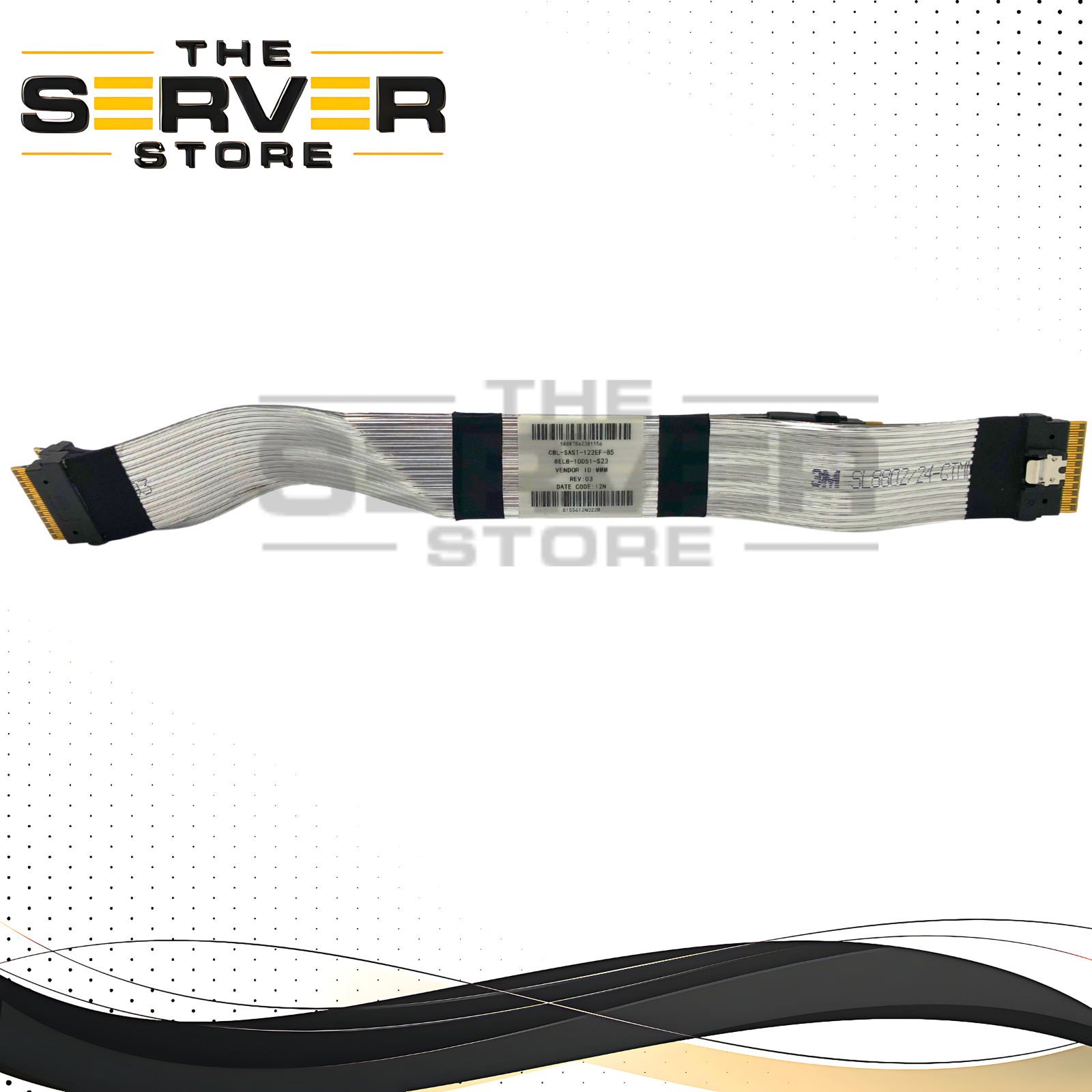 Supermicro 85cm Slimline SAS SFF-8654 to SFF-8654 12Gb/s Cable CBL-SAST-122EF-85