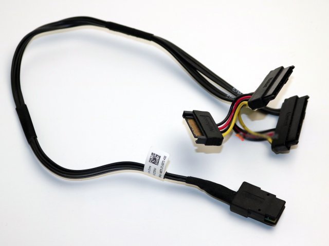 Dell T3F4V 0T3F4V 018XYD MiniSAS to Dual SAS Drives cable. SATA Power. For H700, H710, H310, 9211-8i etc