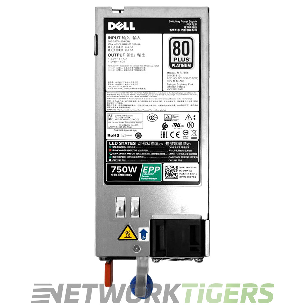 Dell R17R1 750W AC Back-to-Front Airflow (Reverse) Switch Power Supply