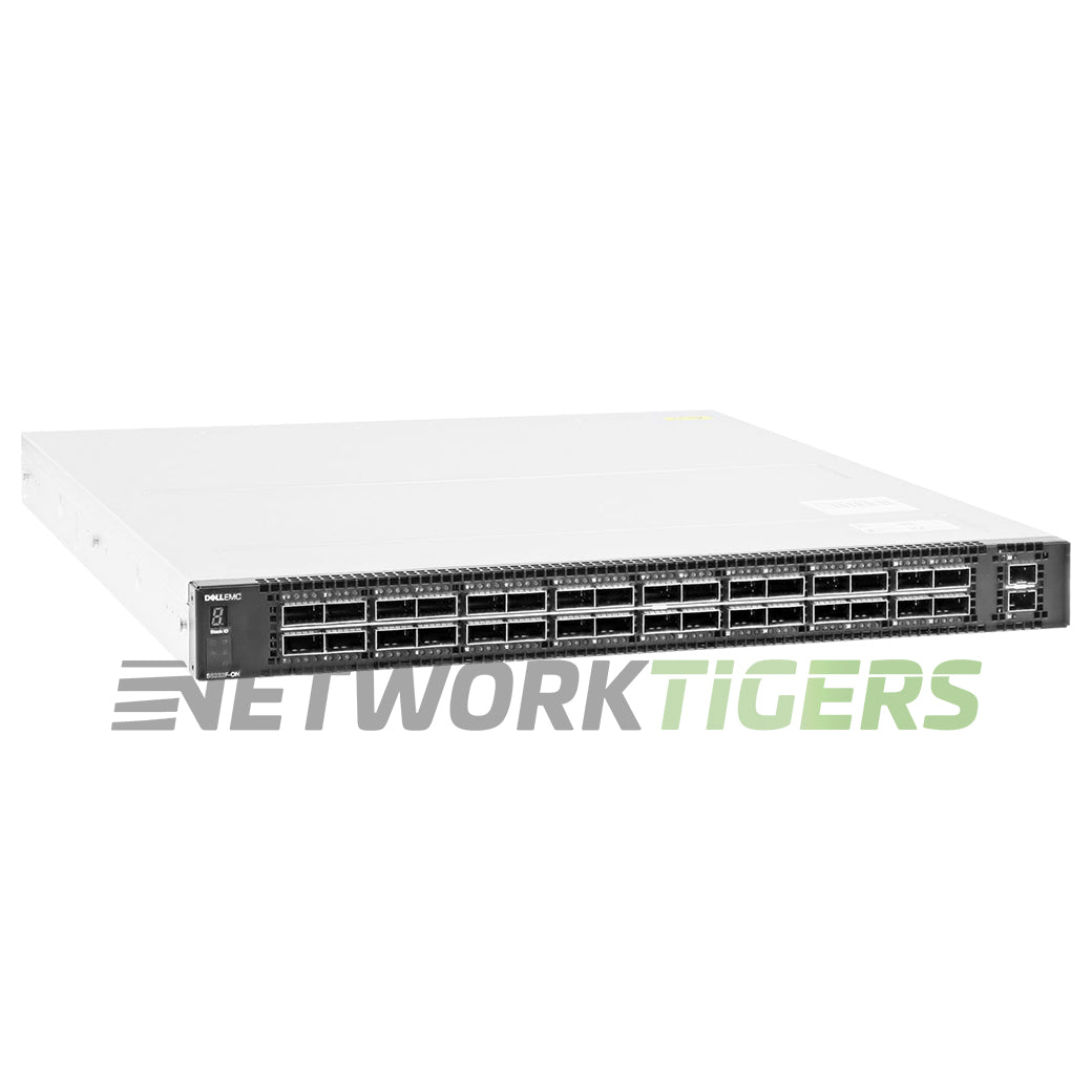 NEW Dell S5232F-ON 32x 100GB QSFP28 2x 10GB SFP+ Front-to-Back Air OS10 Switch