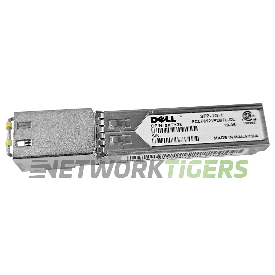 NEW Dell SFP-1G-T XTY28 1GB BASE-T CAT5 RJ-45 SFP Transceiver