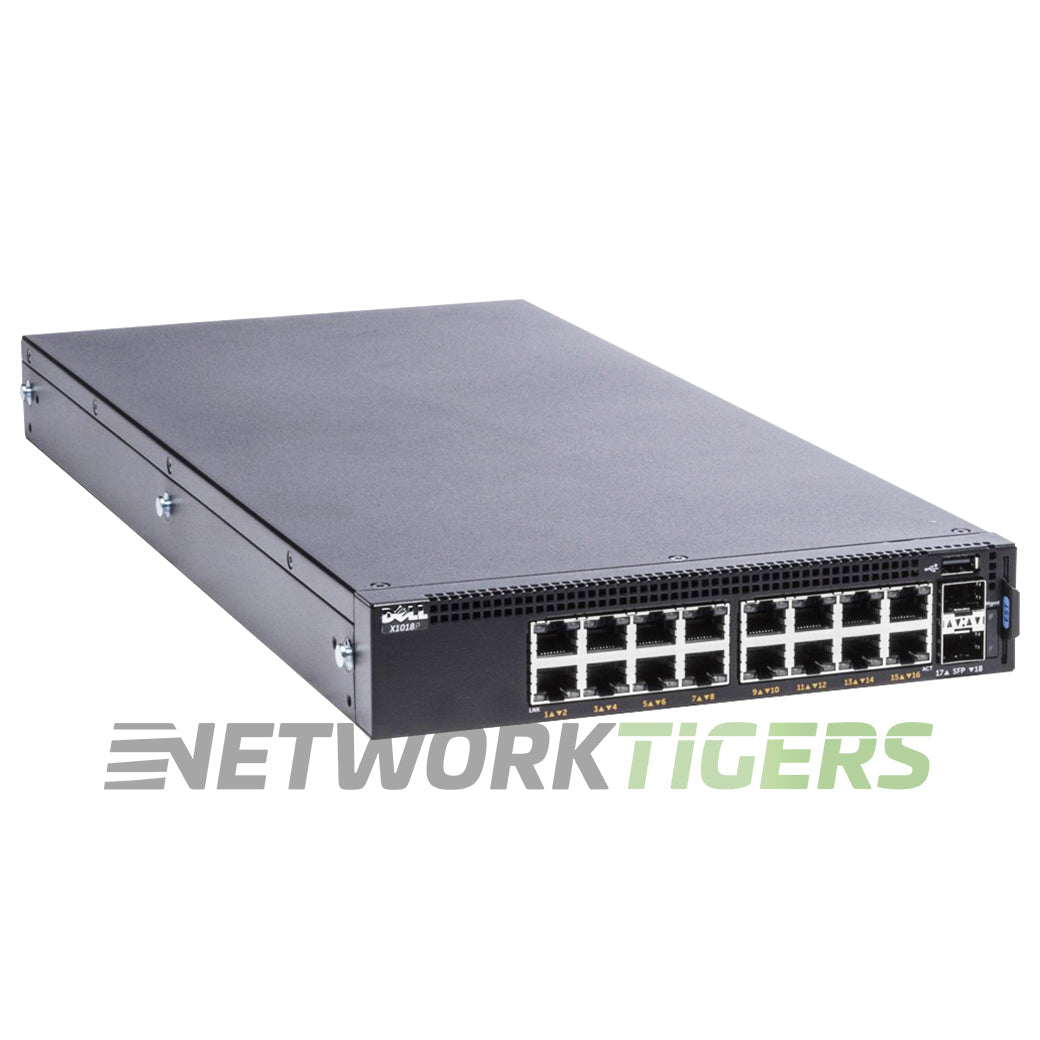 Dell X1018P EMC X Series 16x 1GB PoE RJ-45 2x 1GB SFP Switch