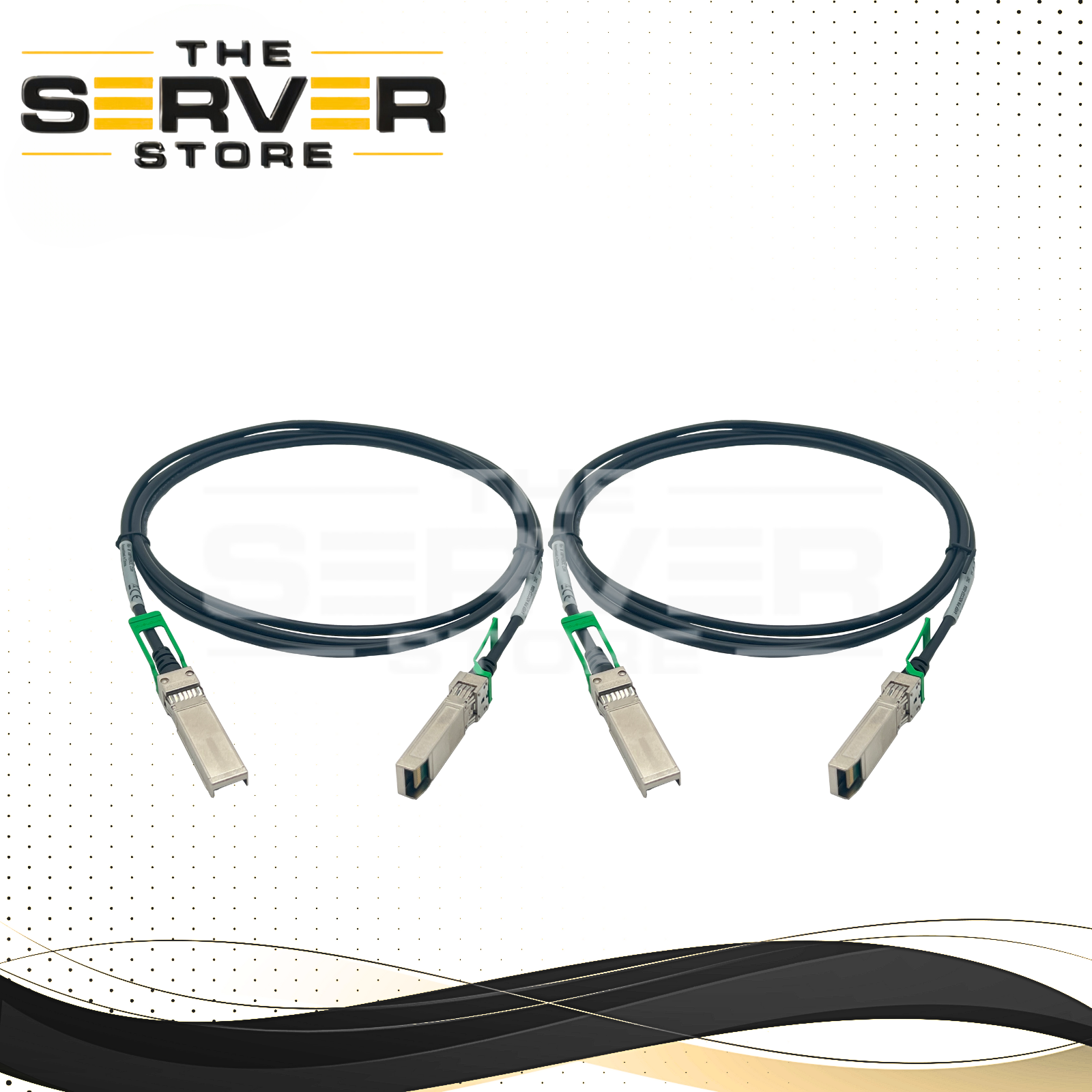(LOT OF 2) HPE Amphenol SFP+28Gb 2.5m (8.2ft) Passive Assembly Cable R0X15A