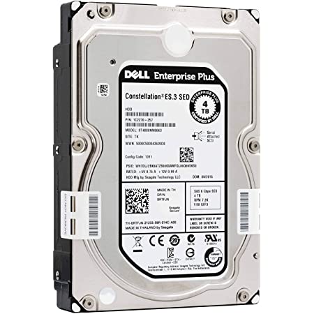 Dell Enterprise 4TB 7.2K 6Gbps SATA 3.5'' LFF Hard Drive HDD (095M6K)
