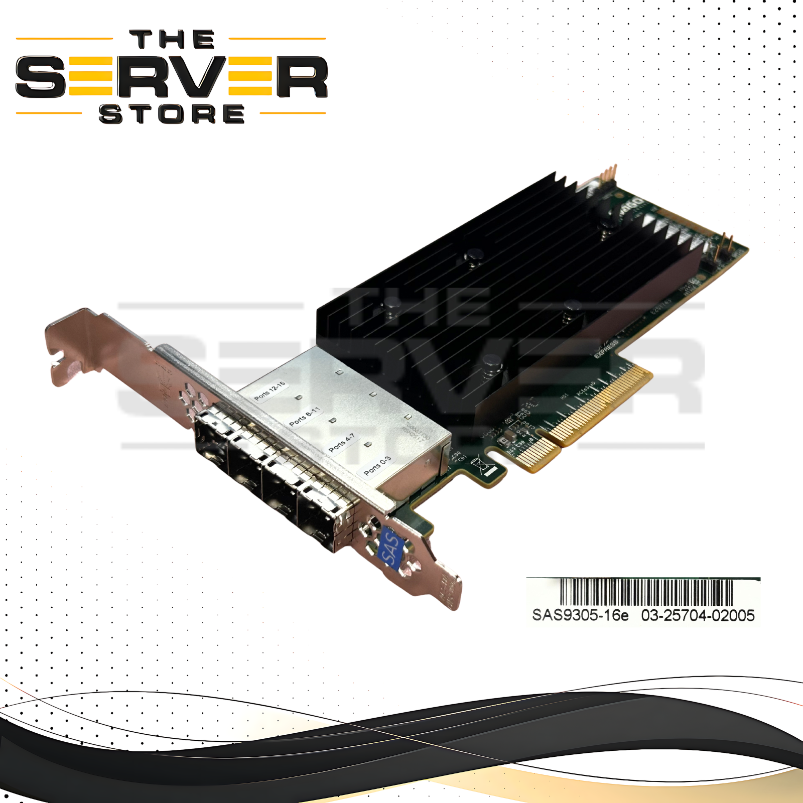 Avago 12Gbps 16-Port External SAS9305-16e PCIe 3.0 x8 HBA 03-25704-02005