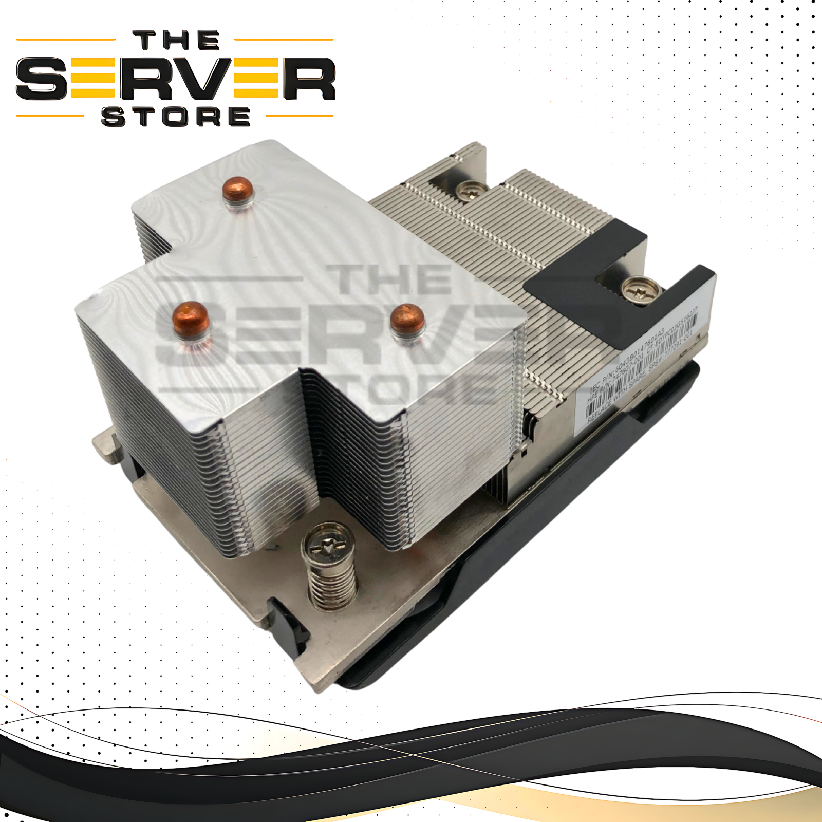 HPE ProLiant DL380 Gen9 Server Standard CPU Heatsink Assembly. P/N: 6043B0147601A3, 777291-001, 759520-002, 780983-001, 747607-001.