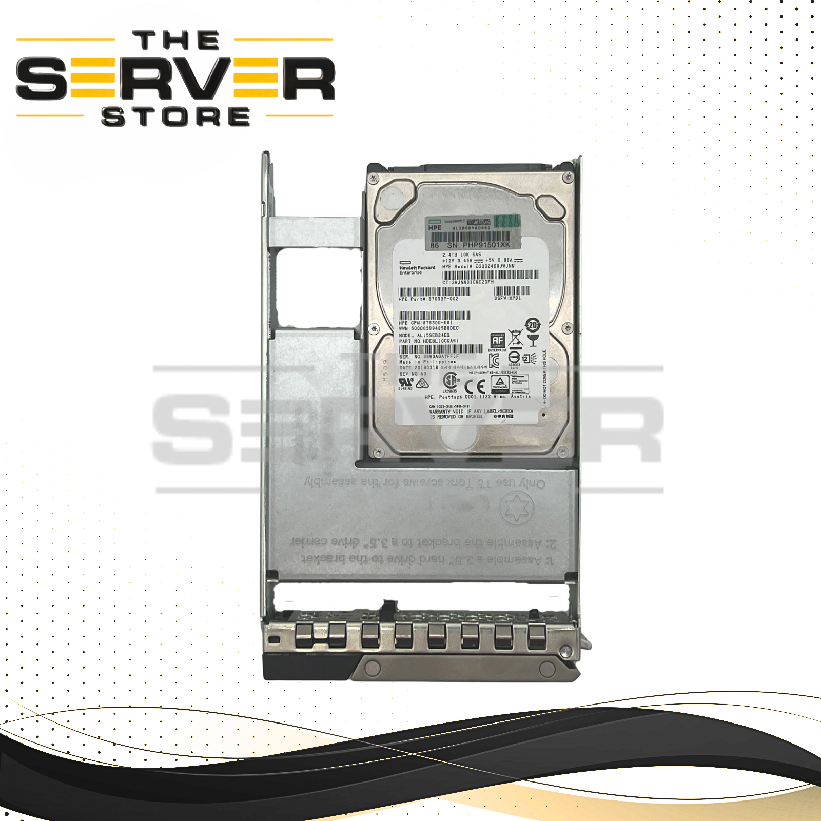 Toshiba 2.4TB SAS 12G 10K w/ LFF Tray 3.5" HDD Dell PowerEdge Server AL15SEB24EQ