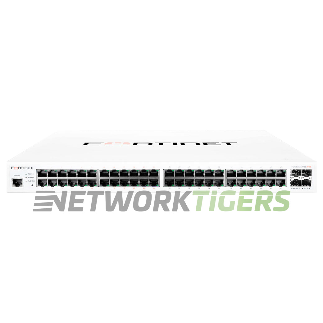 NEW Fortinet FS-148F-FPOE 48x 1GB PoE+ RJ45 4x SFP+ Local Management Only Switch