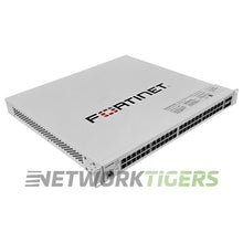 Carregar imagem no visualizador da galeria, NEW Fortinet FS-248E-FPOE 48x 1GB PoE+ RJ45 4x 1GB SFP Local Manage Only Switch