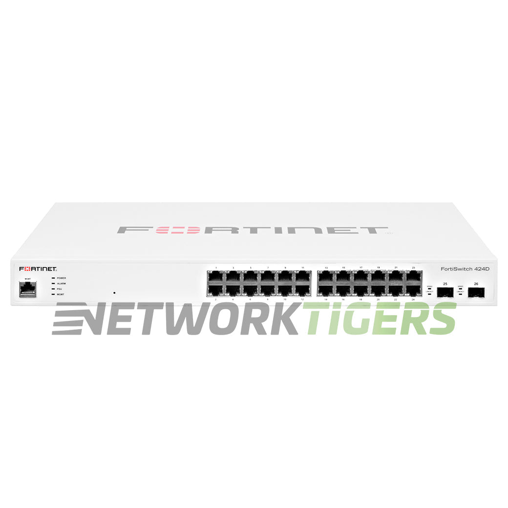 Fortinet FS-424D 24x 1GB RJ45 2x 10GB SFP+ Local Management Only Switch