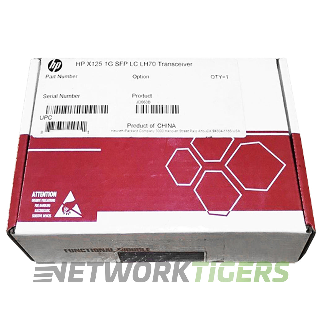 NEW HPE JD063B 1GB BASE-LH70 1550nm SMF LC SFP Transceiver