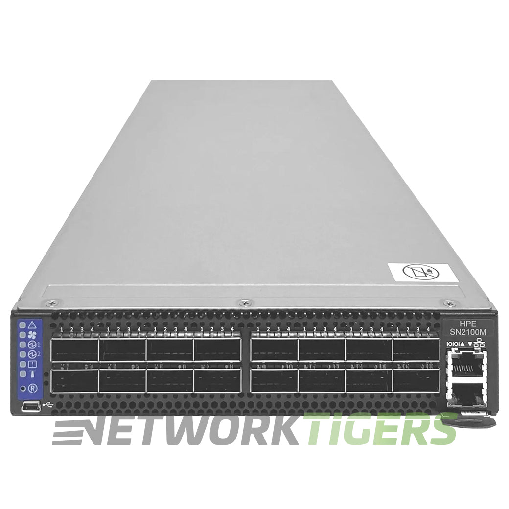 NEW HPE Q2F24A SN2100M 8x 100 Gigabit QSFP28 Back-to-Front Airflow Switch