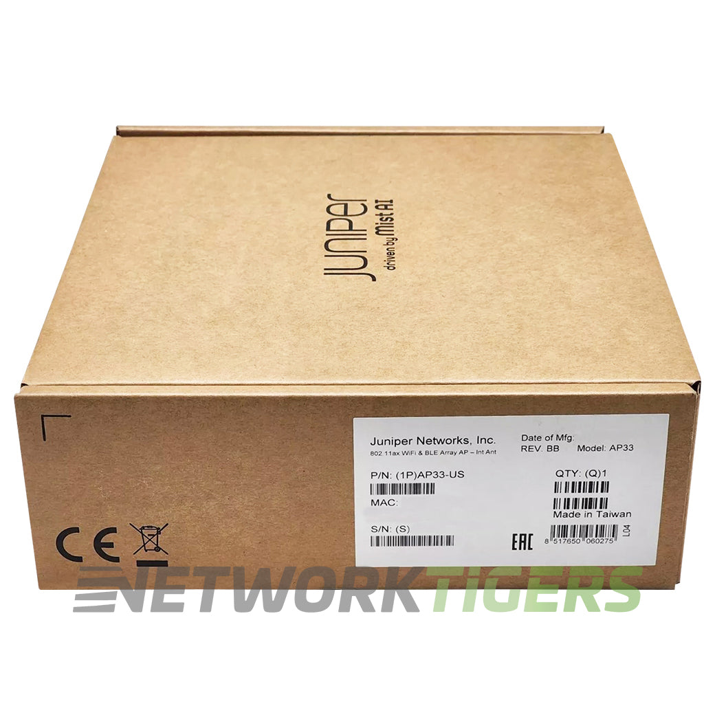 NEW Juniper AP33-US Indoor 802.11ax (Wi-Fi 6) 4×4:4SS Internal Antenna WAP