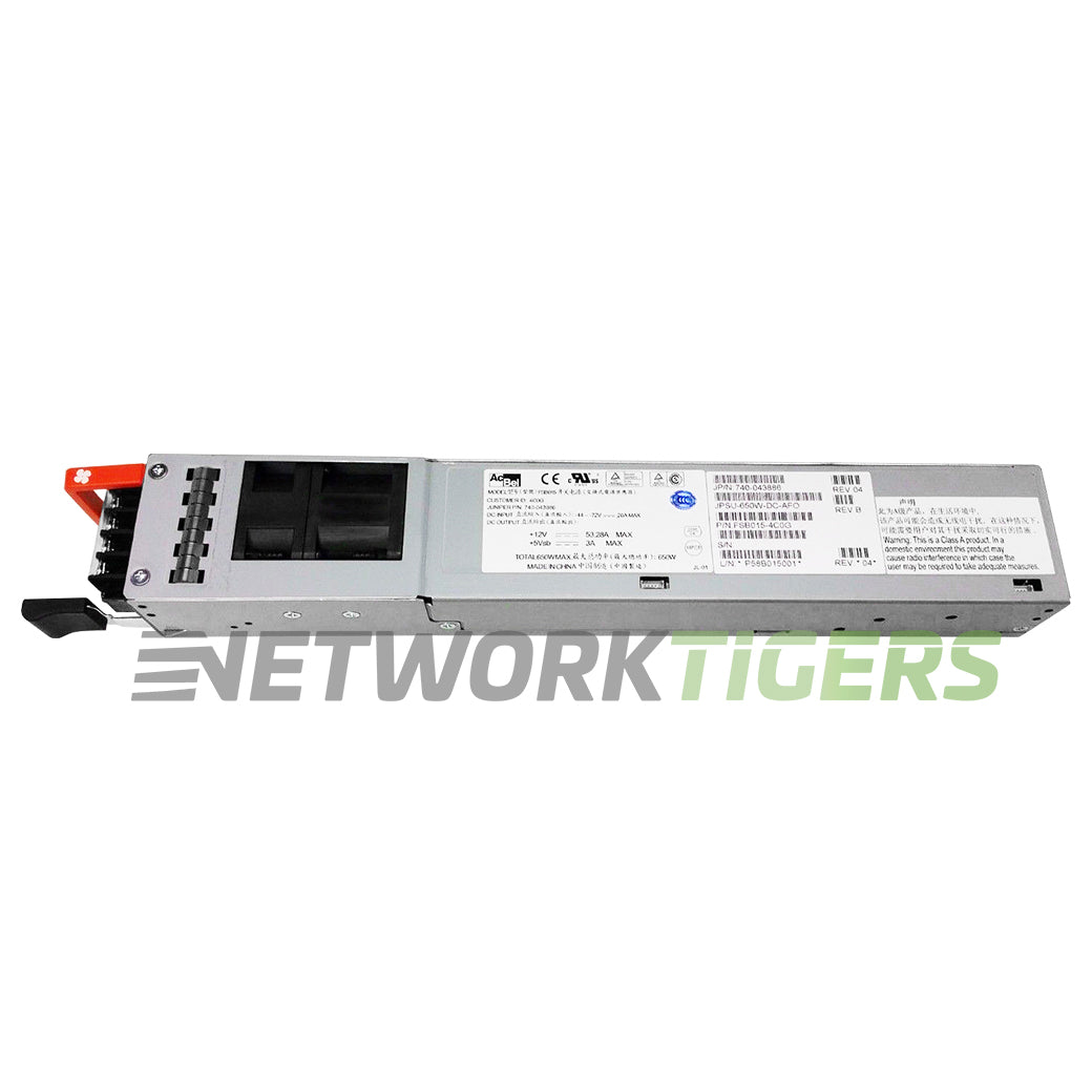 Juniper JPSU-650W-DC-AFO QFX5120 Series 650W DC F-B Airflow Power Supply