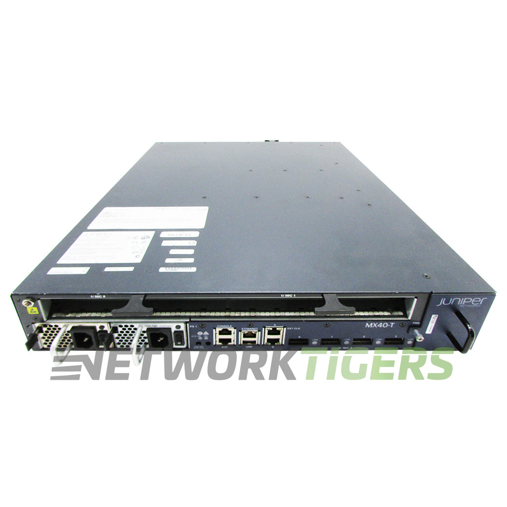 Juniper MX40-T-AC MX Series 2x 10GB Copper 3x Open MIC Slot Router Chassis