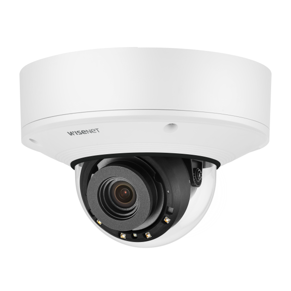 Hanwha PNV-A9081RLP 4K IR Vandal Dome AI camera with Wisenet Road AI