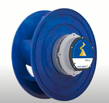 RH31C-ZIK.DC.CR ZIEHL-ABEGG centrifugal fan 2.5KW 380/480V 4.0/3.2A 3640rpm