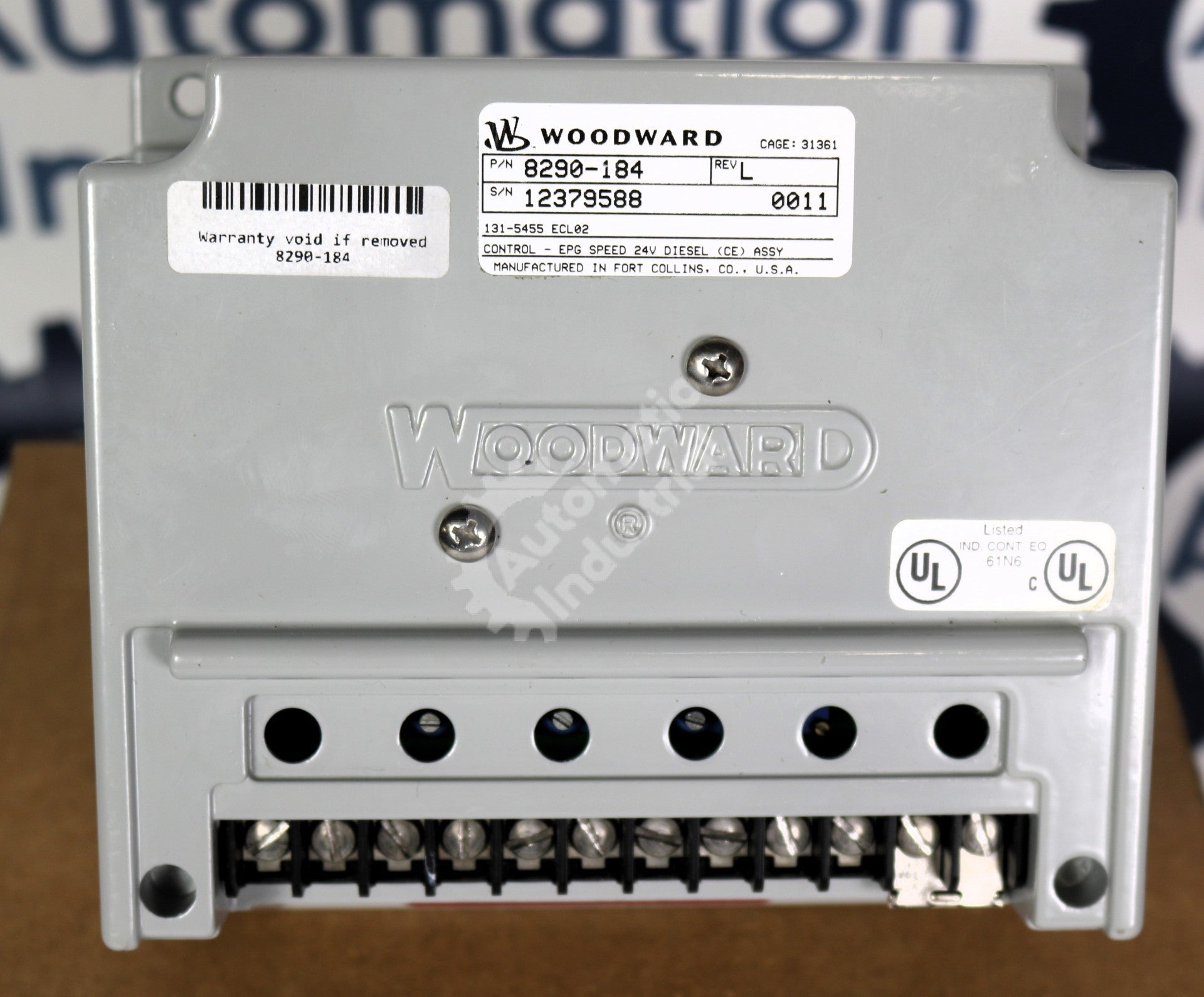 8290-184 By Woodward EPG Speed Controller Isochronous