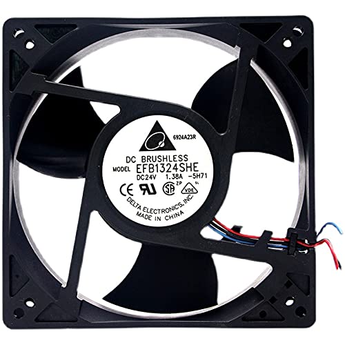 12.7CM EFB1324SHE 24V 1.38A 12738 Refrigerador de gran volumen de aire para computadora industrial de 3 líneas