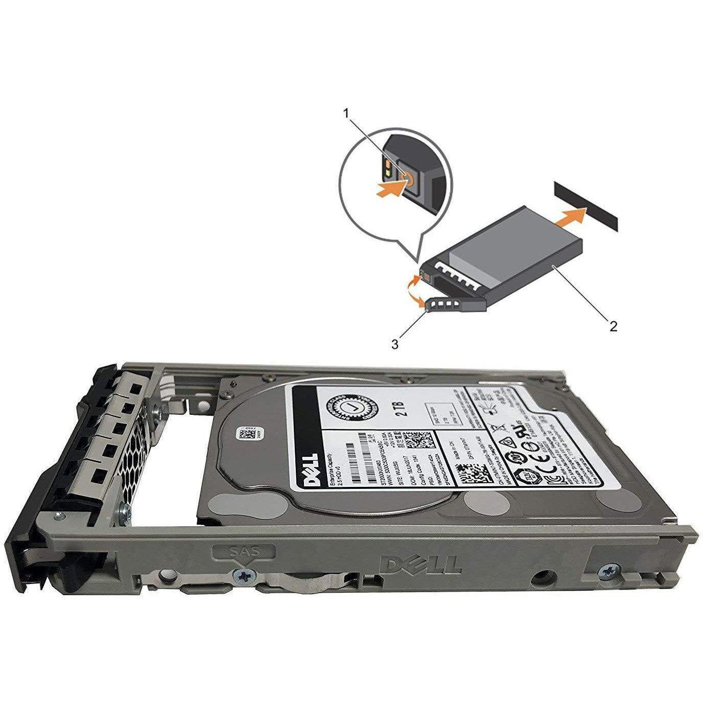 6N9HJ Dell - Dell 2TB 7200 RPM 128MB Cache | NL-SAS 12Gb/s | 512n | 2.5" inch | Hot-Plug Hard Drive Cus-Kit-FoxTI