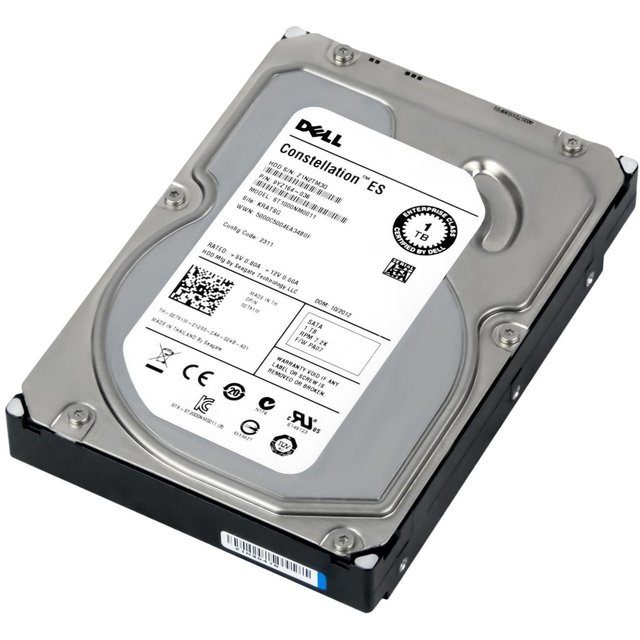 Disco duro de 1 TB SATA 7.200 RPM 3,5" 6G de conexión en caliente para 2T51W