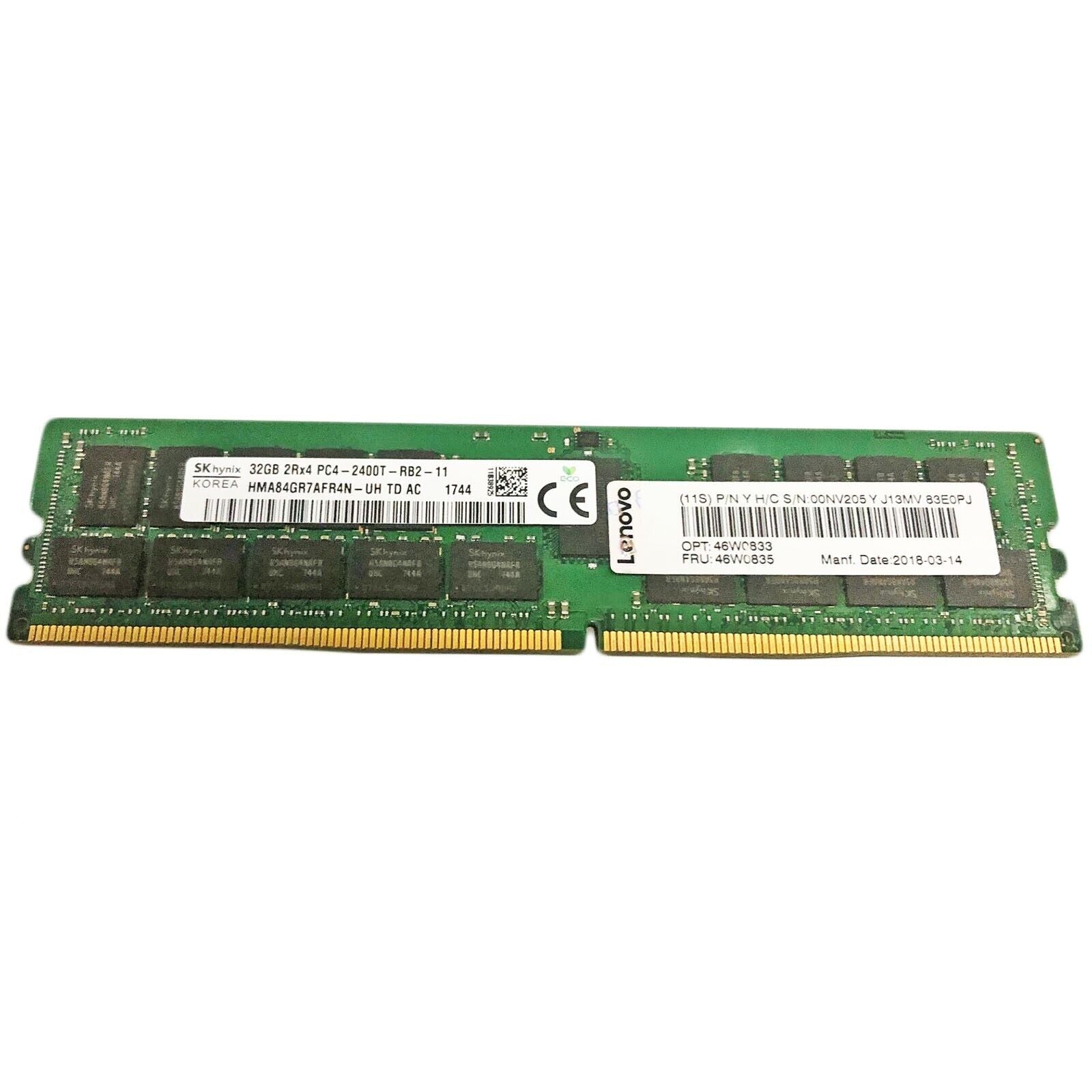 46W0835 32GB 2RX4 PC4-2400T DDR4 MEMORIA 46W0833 00NV205