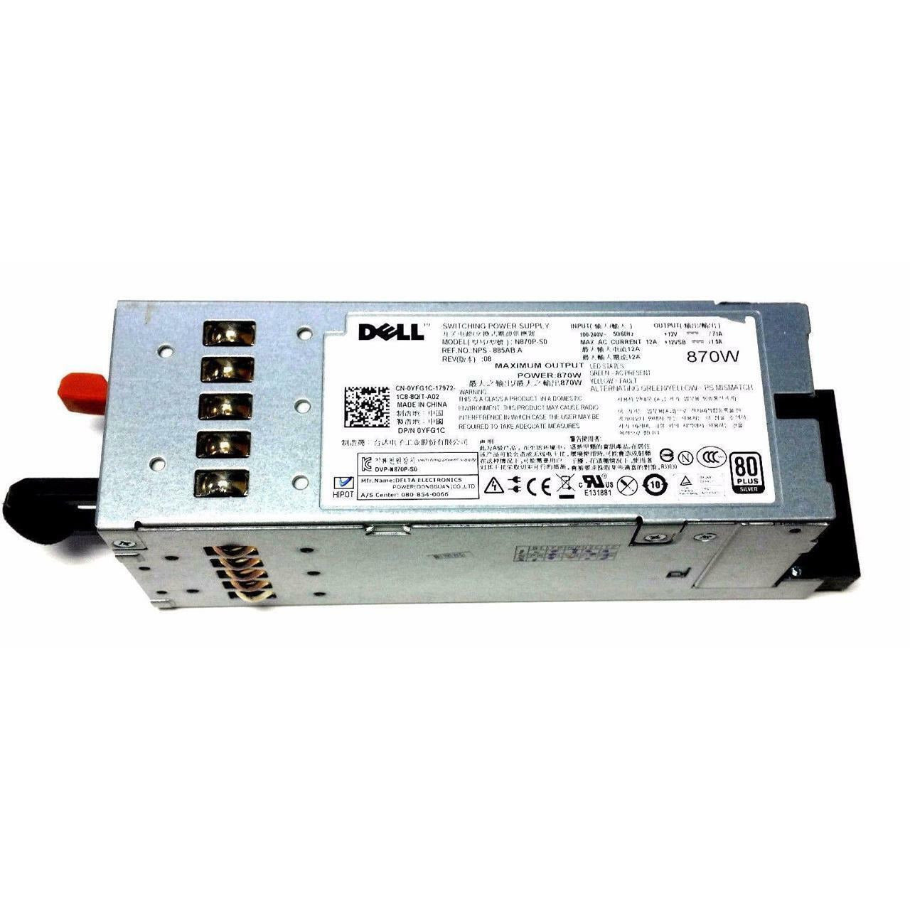 R710 T610 Fuente de alimentación de servidor VT6G4 YFG1C 7NVX8 D263K N870P 658759050274