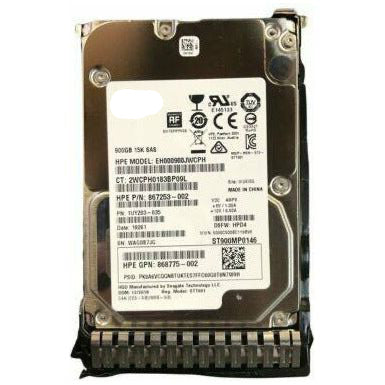 Disco 870759-B21 870795-001 HPE ST900MP0146 900GB SAS 12G 15K ENT 2.5" DS HDD - MFerraz Tecnologia