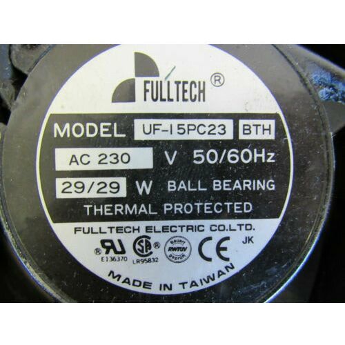 FULLTECH CNC COOLING FAN MODEL UF-15PC23 BTH 230VAC 29/29W cooler - MFerraz Tecnologia
