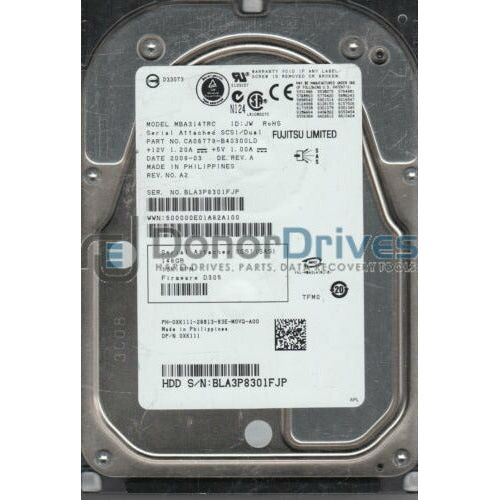 MBA3147RC, PN CA06779-B40300LD, Fujitsu 146GB SAS 3.5 Hard Drive disco - MFerraz Tecnologia