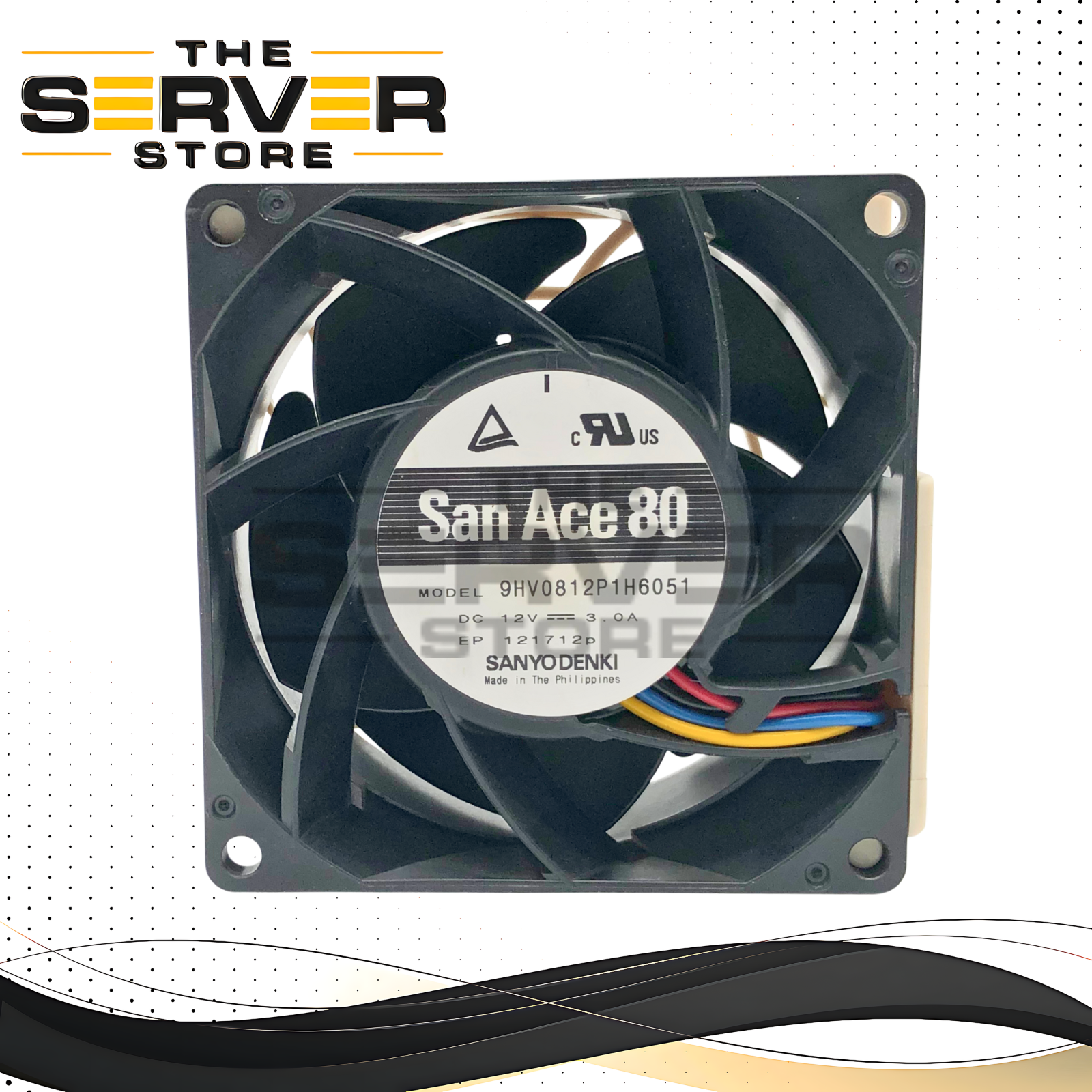 Supermicro 80x80x38mm 13,500 RPM Middle Axial Server Counter-Rotating Fan, For SC226S Series Chassis. P/N: FAN-0168L4.