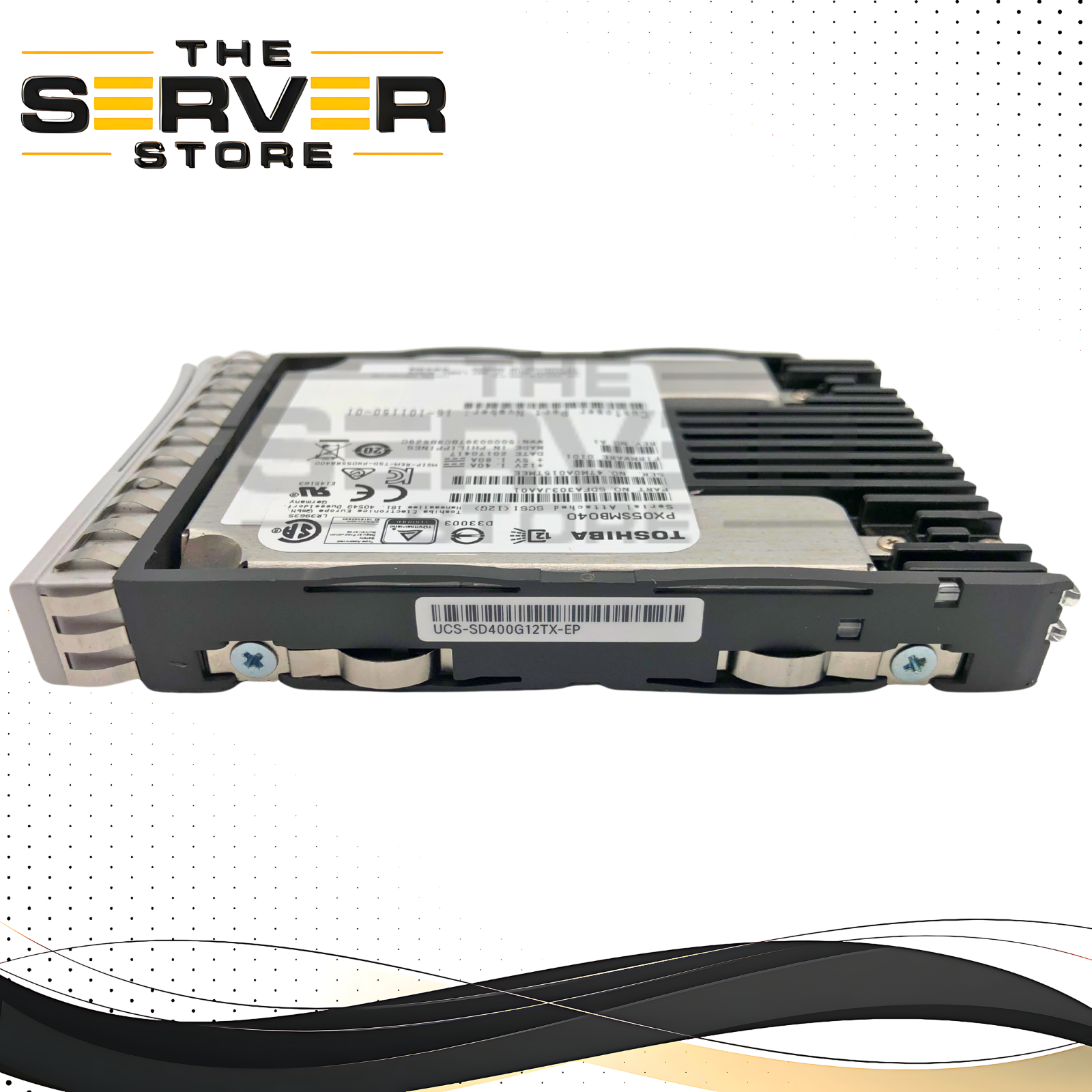 Cisco Toshiba 400GB 12G SAS MU 2.5" SFF Enterprise SSD W/Tray UCS-SD400G12TX-EP