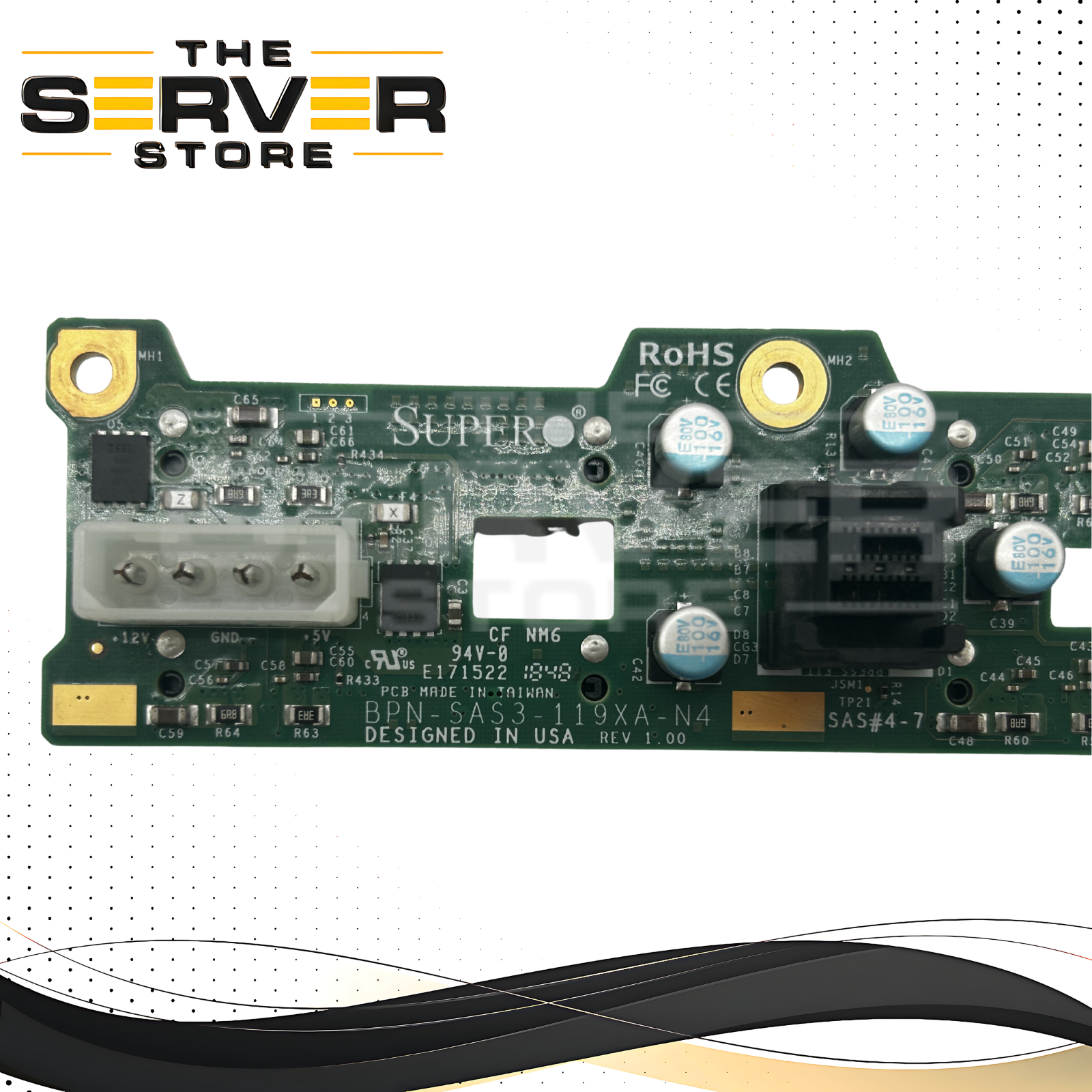 Supermicro 12G SAS3/SATA3 4x NVMe 4x Backplane BPN-SAS3-119XA-N4
