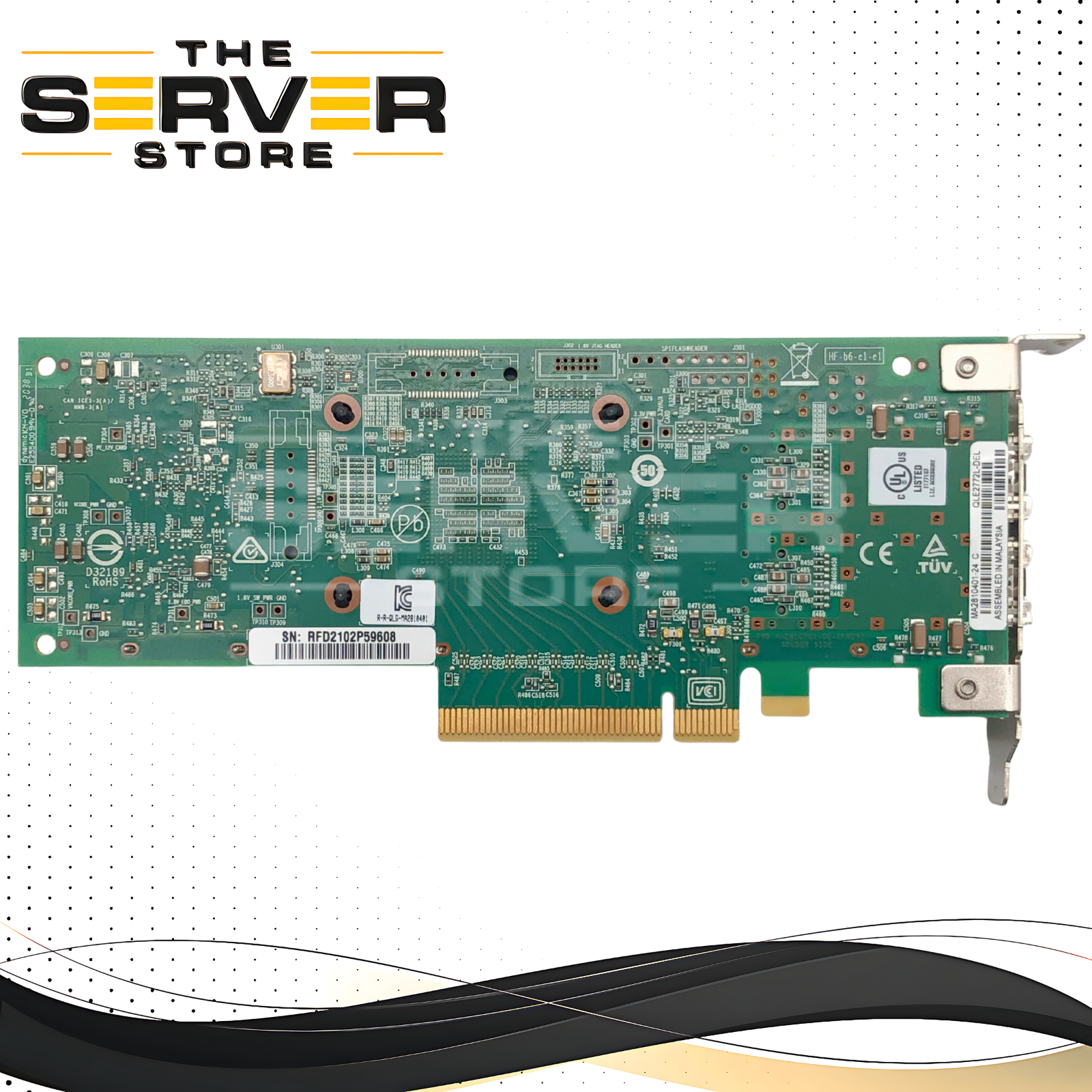 Dell QLogic QLE2772L 32Gb Dual Port Fibre Channel (FC) SFP+ Host Bus Adapter (HBA) PCIe 4.0 x8 MA2810401-24 0NMDJF NMDJF