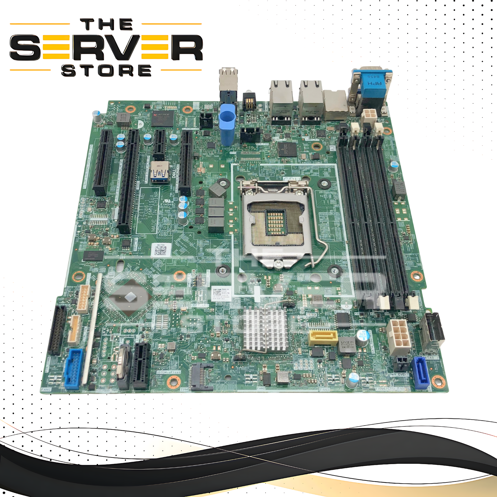 Dell PowerEdge T340 Server Motherboard, LGA 1151-2 Socket, 4x DDR4 DIMM Slots. P/N: VRC38, 0VRC38.