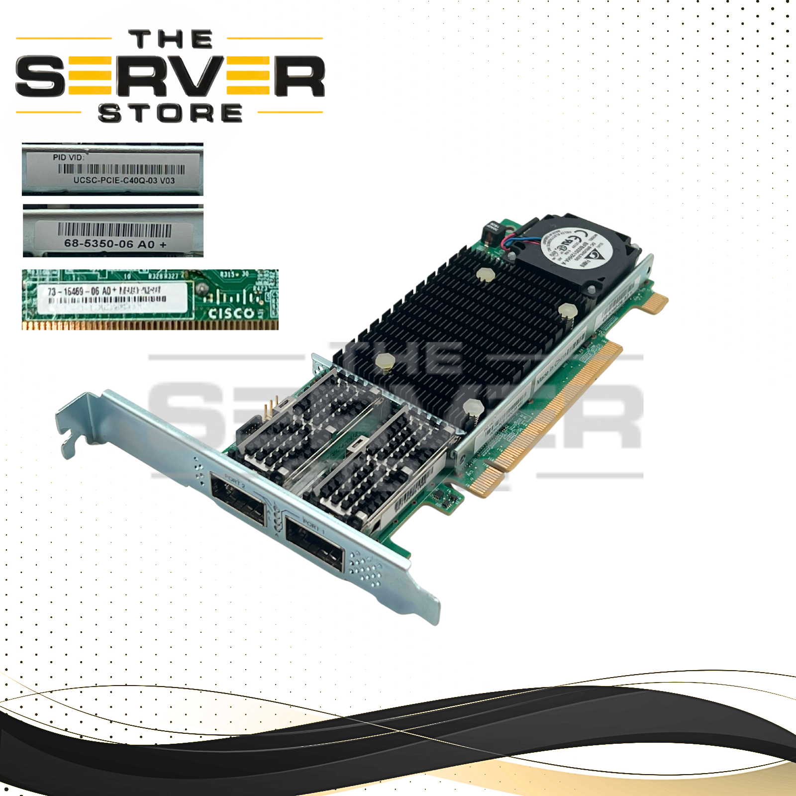 Cisco 2 Port 40GB QSFP 1385 Virtual Interface Card 73-16469-06 UCSC-PCIE-C40Q-03