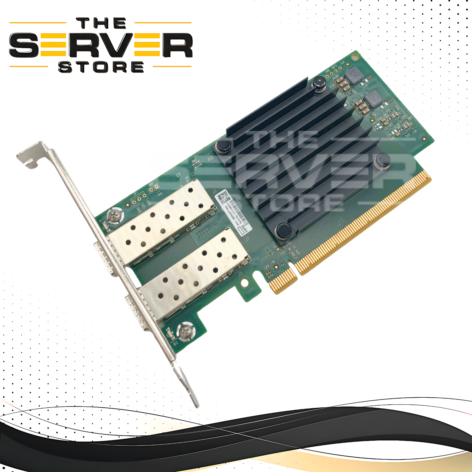HPE Mellanox MCX512F-ACHT Ethernet 10/25Gb 2-Port SFP28 Adapter with High Profile Bracket. P/N: P16004-001.