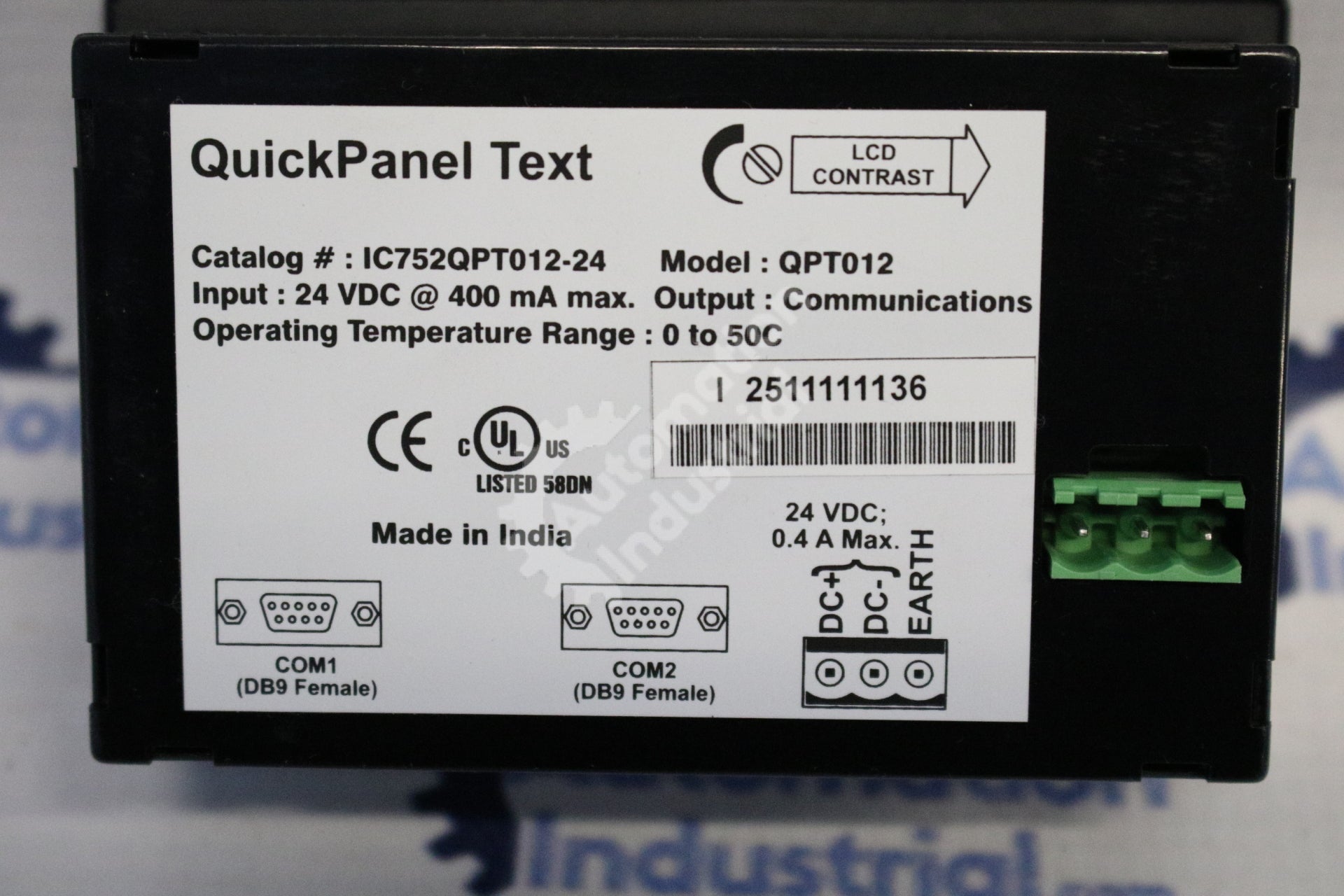 Fanuc IC752QPT012-24 Quick Panel