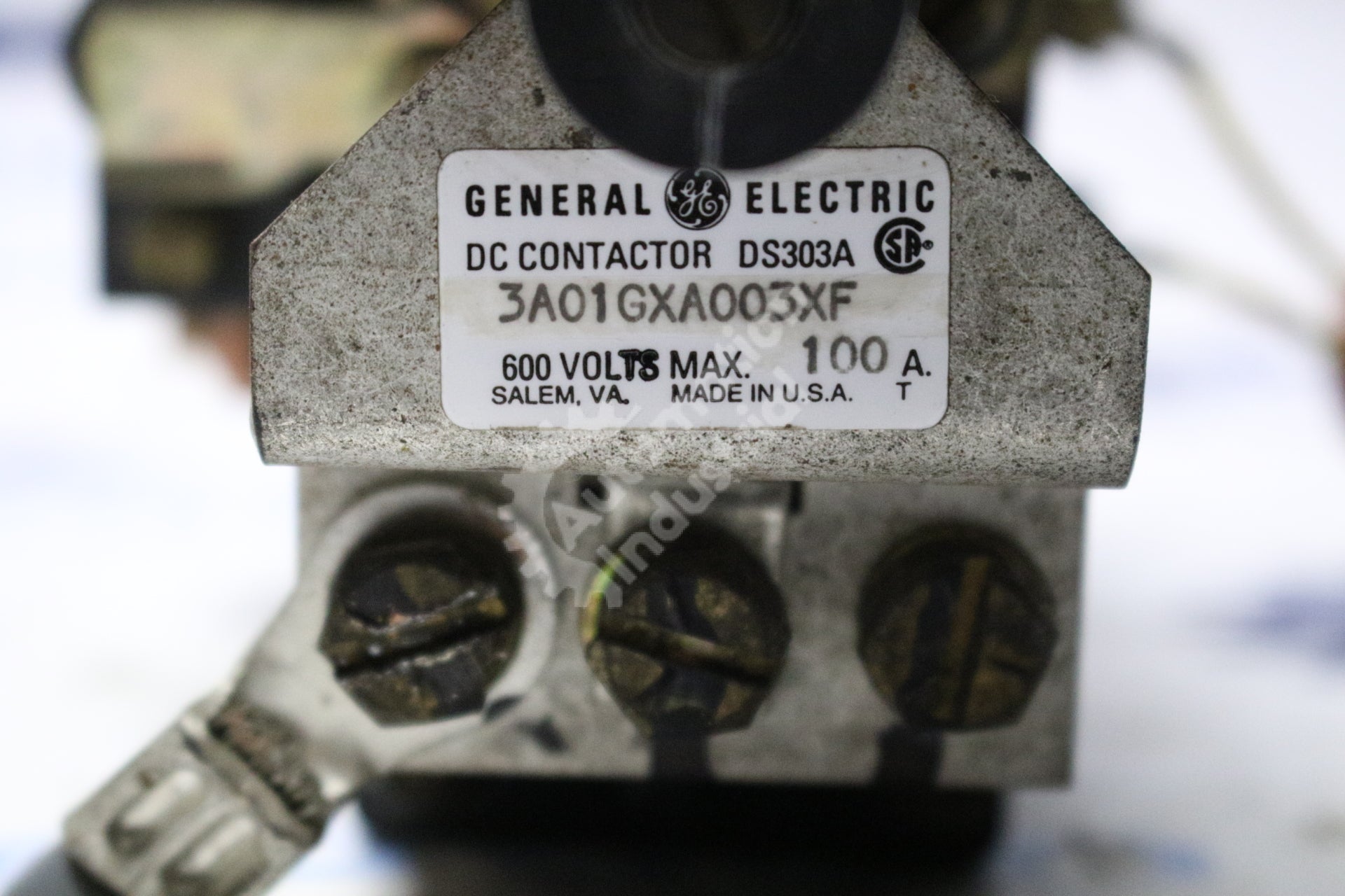 GE DS303A3A01GXA003 DS303A3A01GXA003XF Contactor 100AMP 600VDC 2POLE