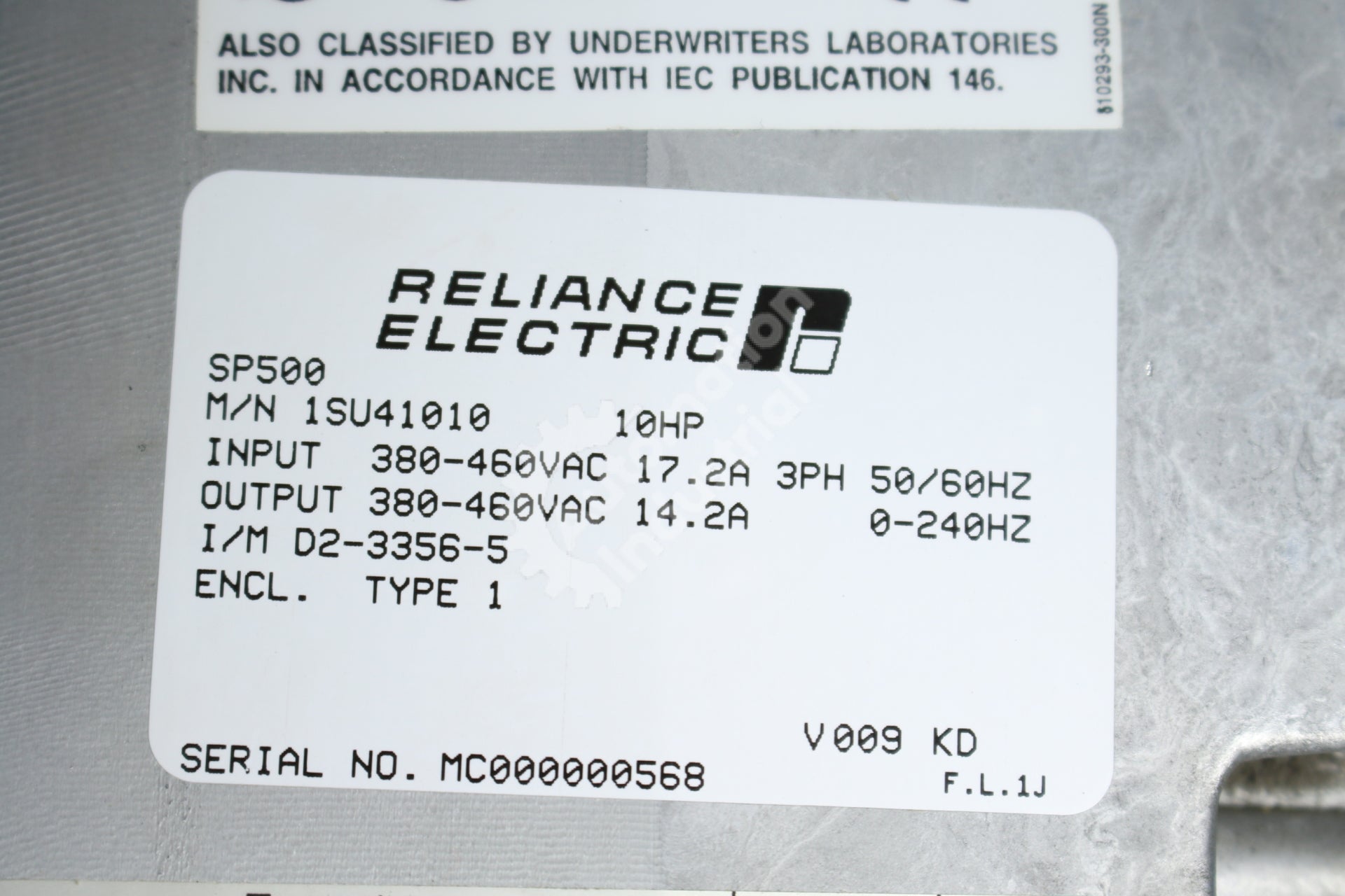Reliance Electric 1SU41010 SP500 380-460VAC 10HP AC Drive