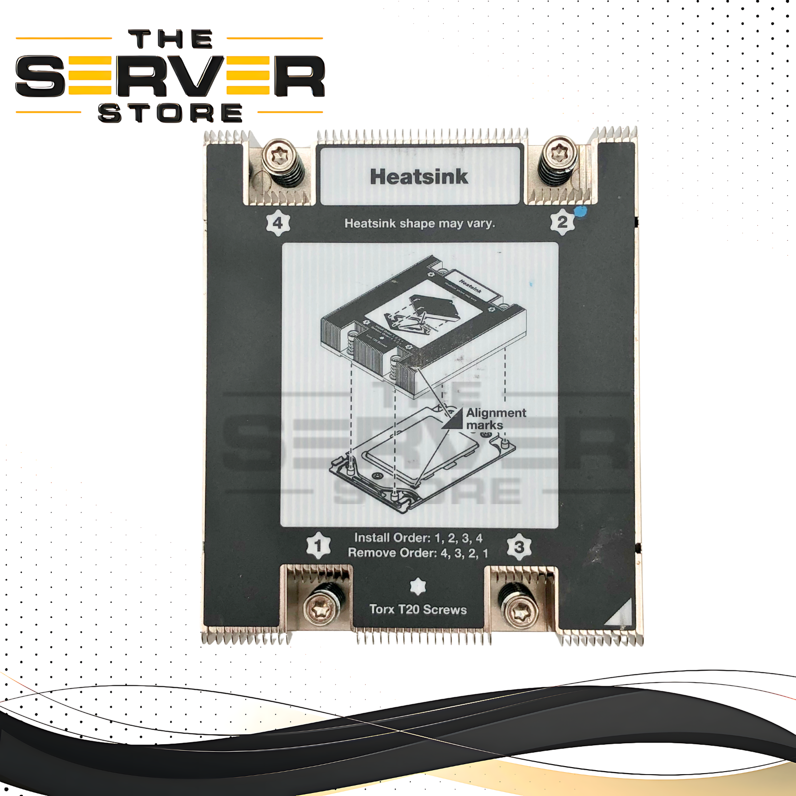 Lenovo ThinkSystem SR635 / SR655 CPU High Performance Cooling Heatsink. P/N: 02JG043.