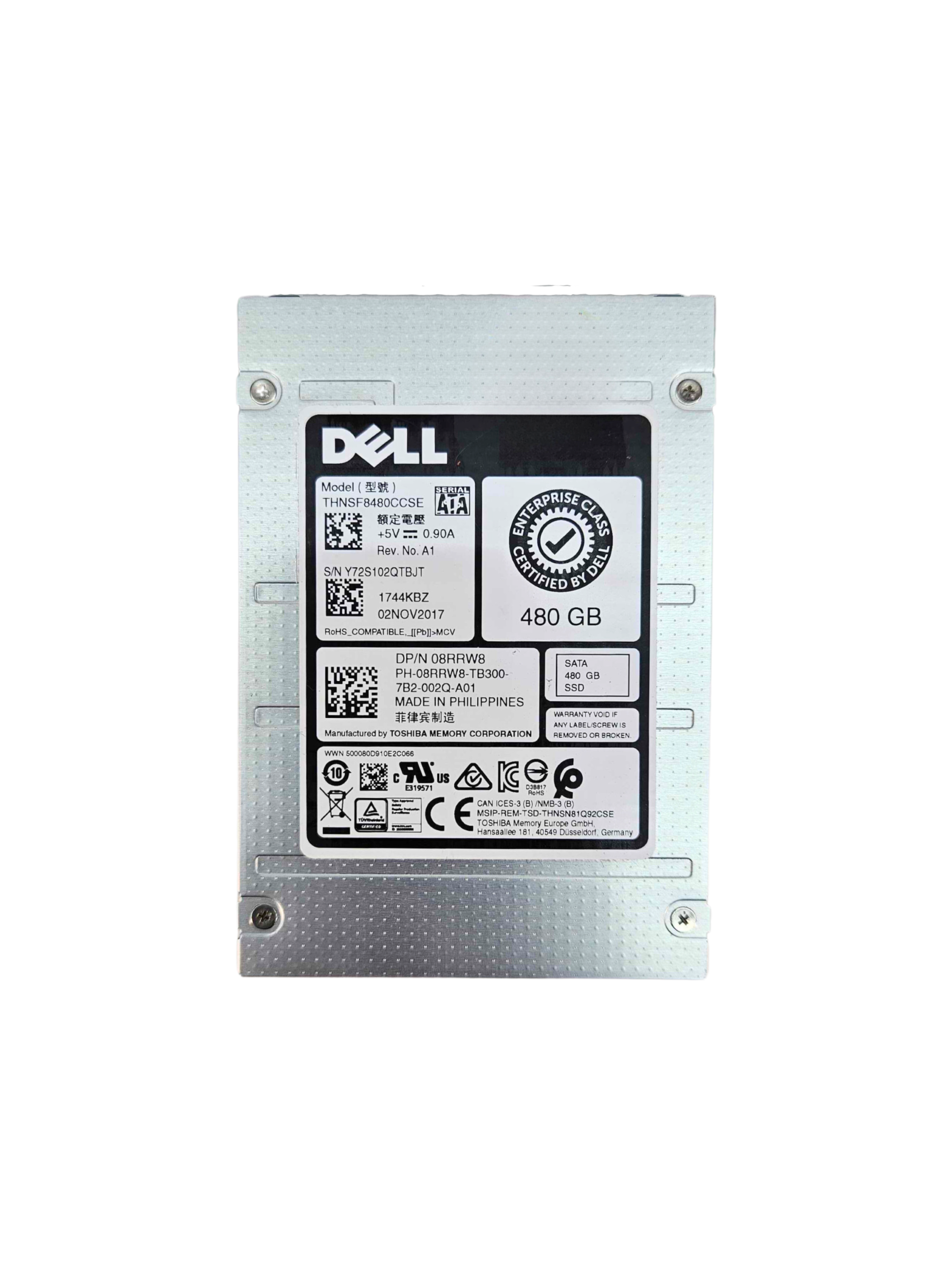 Dell 480GB MLC SATA 6Gbps 2.5" Solid State Drive SSD (8RRW8)