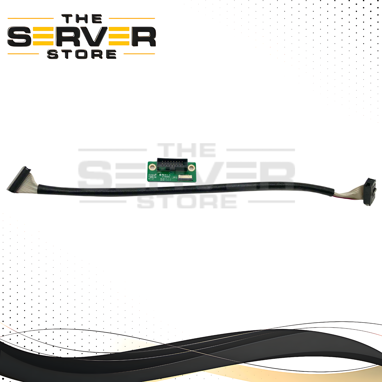 Supermicro Front Control Panel Board with 16-Pin Ribbon Cable for CSE-846, SC216, and Other Server Chassis. P/N: FC-16P, TB826.