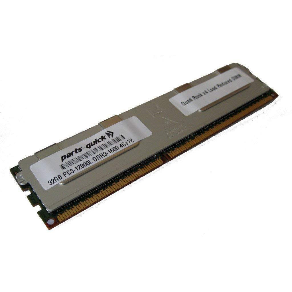32GB Memory for HP ProLiant ML350e Gen8 (G8) DDR3L PC3-12800L 1600MHz ECC LRDIMM (PARTS-QUICK BRAND)-FoxTI