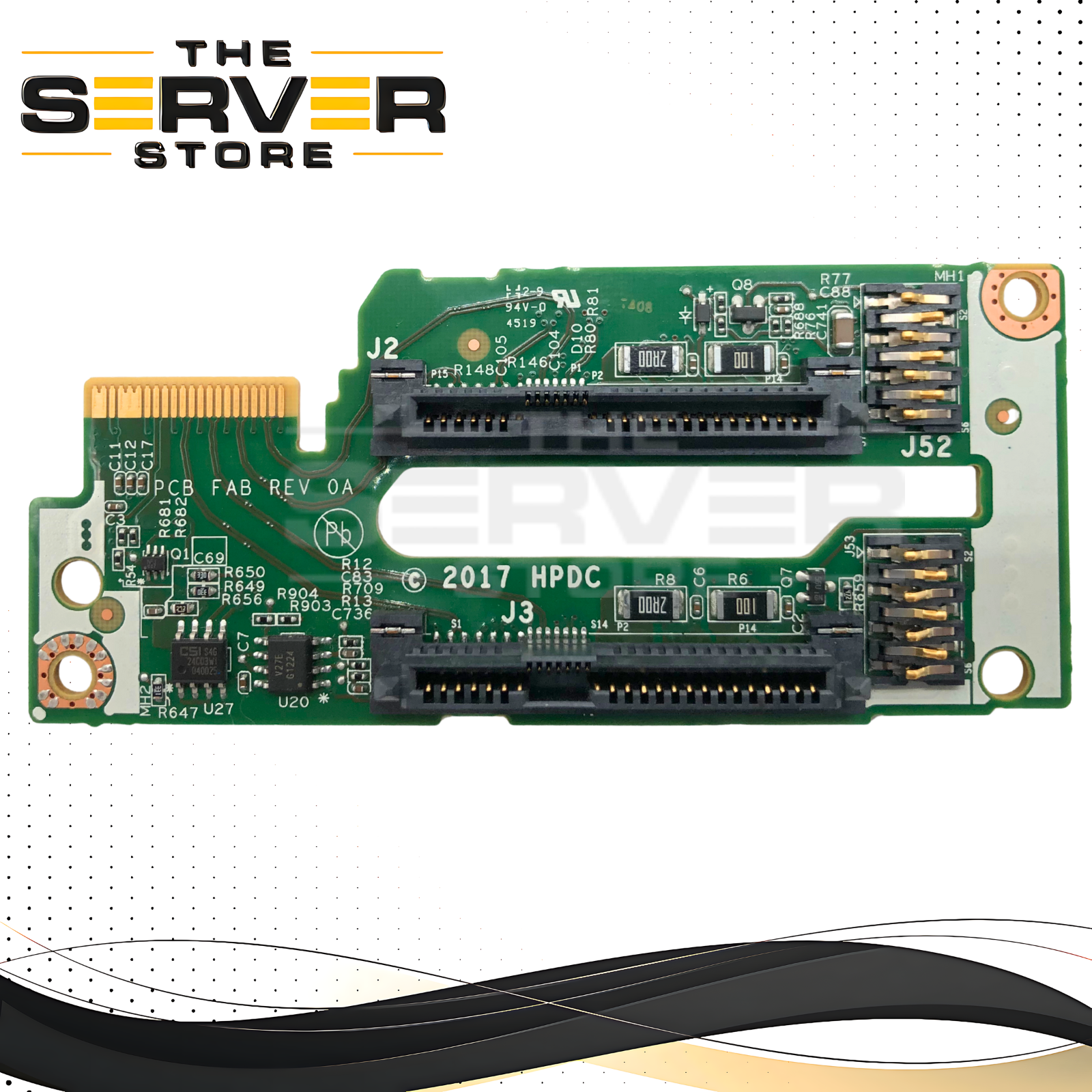 HPE ProLiant BL460c Gen10 2-Bay 2.5" SFF SATA Hot-Swap Hard Drive Backplane.  P/N: 0101D3J0A-887-G, 847013-001, 877970-001.