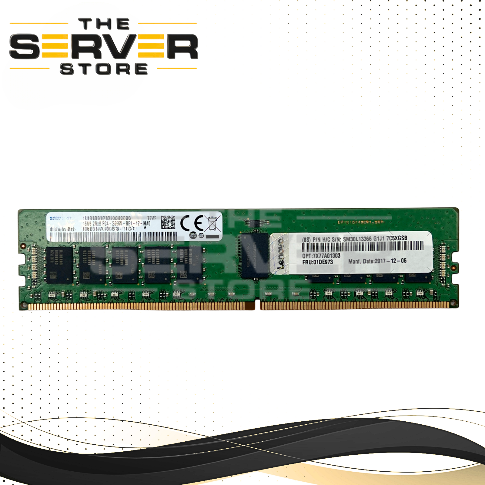 Lenovo 16GB 2Rx8 DDR4-2666V PC4-21300 ECC Registered Memory 01DE973