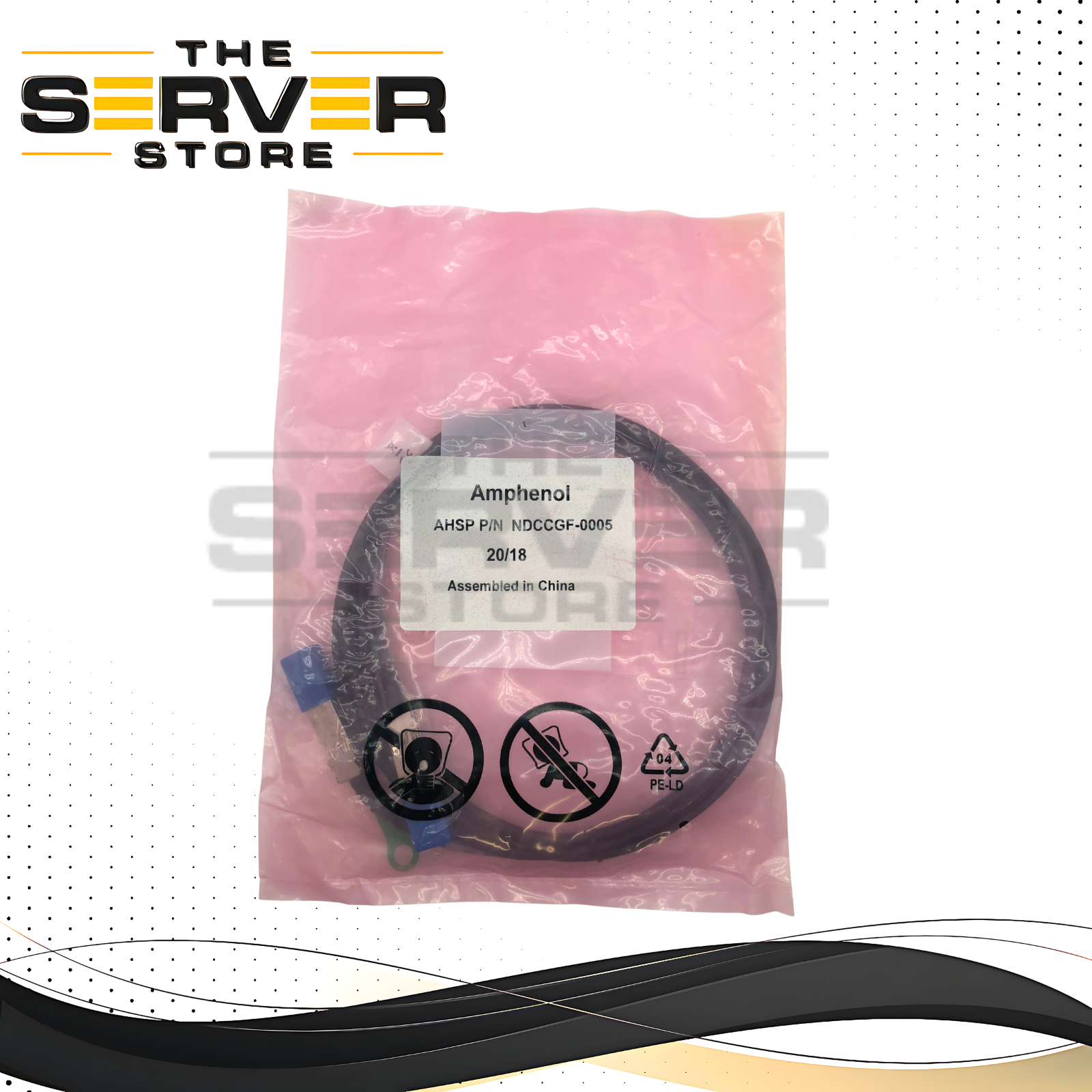 Amphenol 10G/25G SFP+ SFP28 DAC 3m Twinax Cable NDCCGF-0005