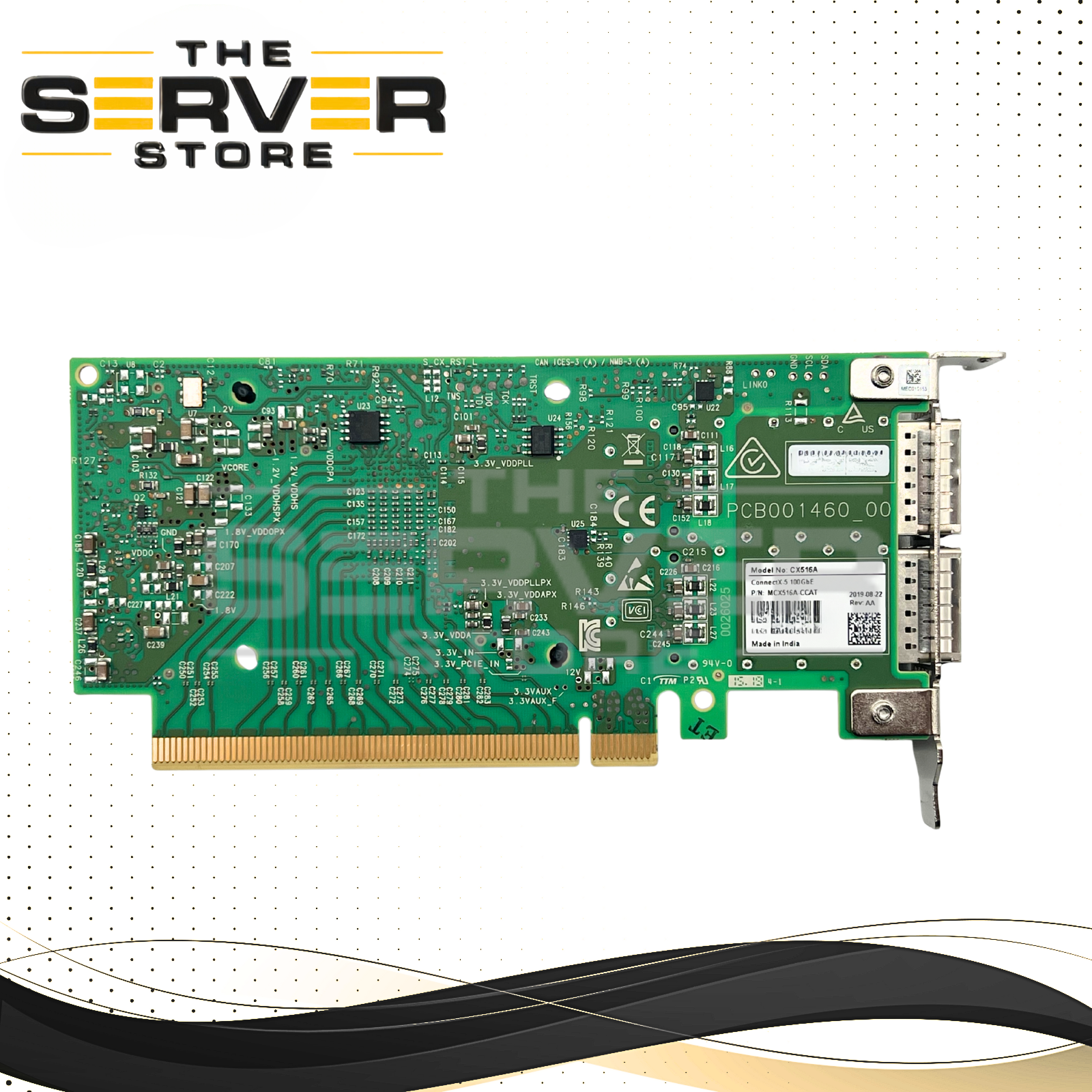Mellanox MCX516A ConnectX-5 EN 2 Port 100Gigabit NIC Network Card MCX516A-CCAT (low Profile)