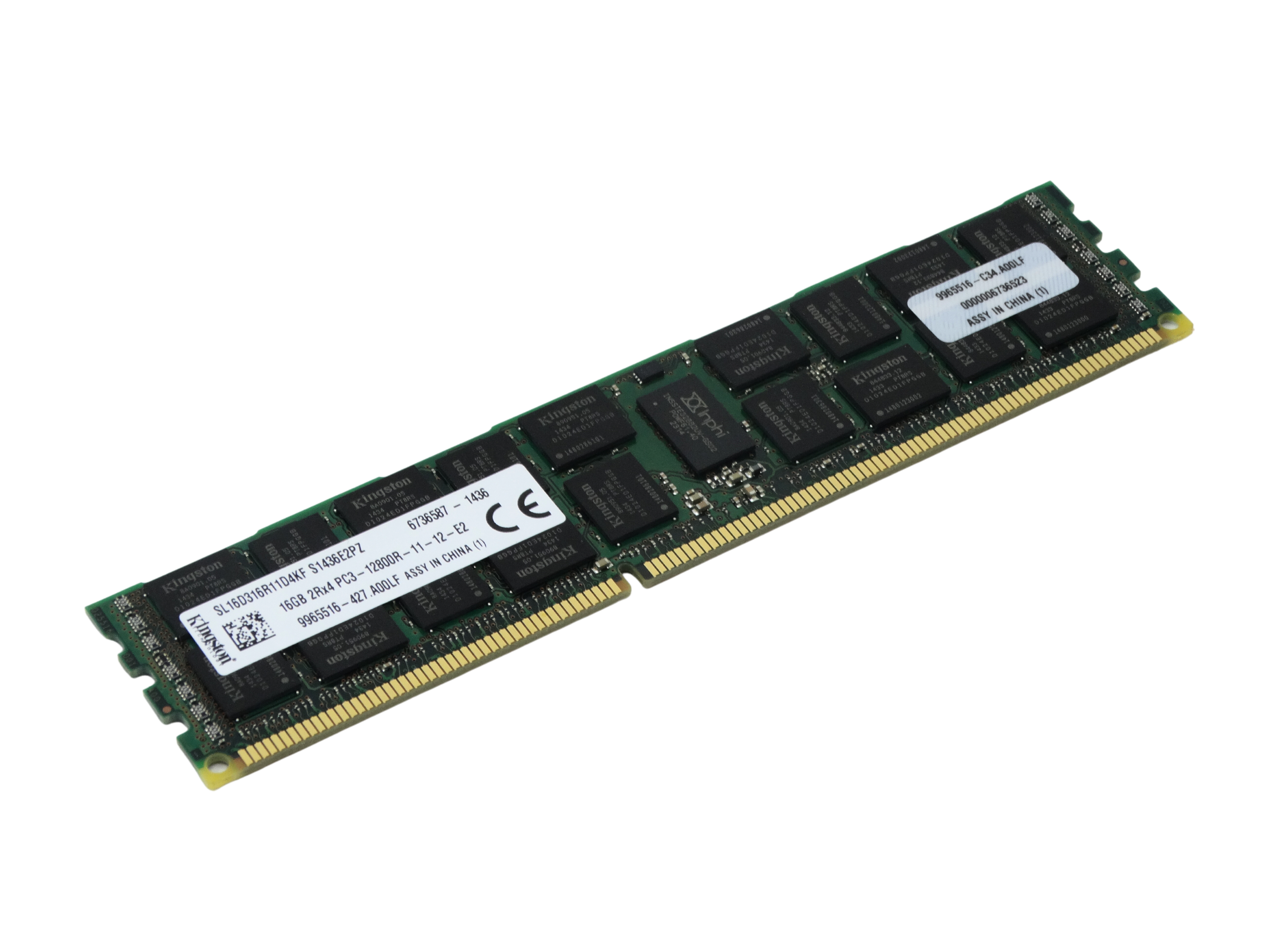 Kingston 16GB 2Rx4 PC3-12800R DDR3 ECC Registered Memory (672309-581-3RDPARTY)