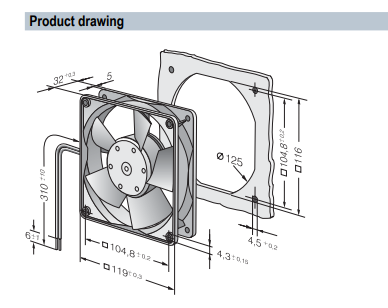 4314S ebm papst fan
